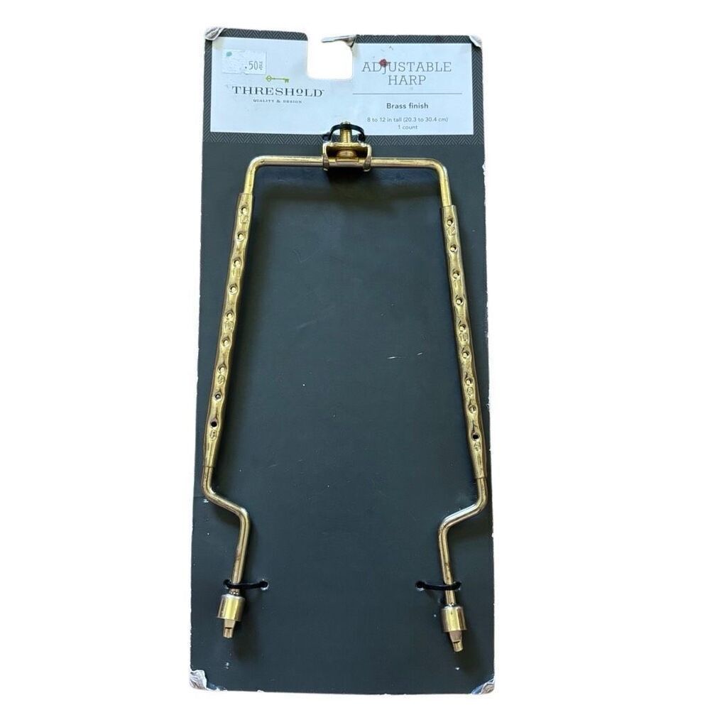 Threshold Brass Finish Adjustable Lamp Harp *New*